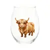 Copa de vino temática de Halloween con patrones de fantasma, gato negro, calavera y calabaza, copa de vidrio decorativa con ambiente festivo