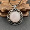 Collar de cristal de estrella de seis puntas, colgante de estilo europeo y americano, conchas de abulón vintage, piedra de ojo de tigre, joyería personalizada, combina y combina.