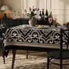Toalha de Mesa de Luxo Leve de Alta Qualidade Impermeável e à Prova de Óleo Estilo Retro Americano Dopamina Tapete para Mesa de Jantar Estilo Ins Toalha de Mesa para Mesa de Centro