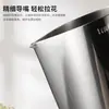 Boca pontiaguda copo de bolha de leite copo de leite puxar flor cilindro escala fabricantes atacado copo de cera copo de cera derretida copo de aço inoxidável puxar copo de flor