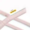 Mango Recto Anillo Garantía Rastreador de Cejas para Mujeres Paja de Trigo Material Biodegradable Rastreador de Cejas Malla de Acero Inoxidable Recortador de Cejas Mayoreo