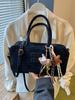 Bolso de Mano de Nicho Estilo Coreano para Mujer 2026 Nuevo Retro Elegante Bolso Boston Súper Popular Bolso de Hombro Cruzado Transfronterizo