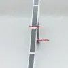 1000 piezas/rollo 0.8*4cm Rayas de Pegatina Rasca Zebra/Láser/Gris para Telecomunicaciones/Recarga/Cupón/Tarjeta de Regalo Pegatina de Etiqueta Rasca Bonus