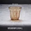 Vaso de Café Estilo Ins Vidrio Templado Bombero Americano Colorido Transparente Retro Dirty Latte Taza Blanca Australiana