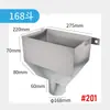 Embudo de Lluvia de Acero Inoxidable 304, Colector de Agua de Tubería de Drenaje Engrosada, Embudo de Acumulación de Agua de Pared, Embudo de Drenaje Cuadrado 201