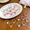 Gomas para el pelo de frutas para niños, lindas diademas de fresa, cuerdas para el pelo de niñas, gomas elásticas, dulces y nuevas diademas de princesa duraderas