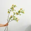 Isla simulada de un solo ramo con contenido Yang, flor de manantial, pequeño floral, adornos para sala de estar, decoración floral para bodas y hoteles, arreglo floral