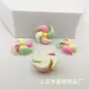 Color Dibujo Animado Trébol de Cuatro Hojas Molinillo de Viento DIY Accesorios de Resina Pegamento de Crema Funda para Teléfono Móvil Cabeza de Molinillo Pequeña Material para Accesorios de Cabello