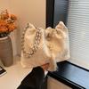 Bolso Nuevo Estilo Chino para Mujer Gran Capacidad 2024 Nuevo Verano Versátil Cadena Bolso Cruzado Diseño Bolso Cubo Plisado
