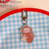 Pingente de Urso Japonês Fofo de Amor Pingente de Joia para Mochila Escolar Pingente de Chaveiro Dupla Face Tendência Ins para Meninas