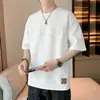 Camiseta casual de manga corta para hombre de la NASA 2026 verano nueva marca de moda cuello redondo fina corte holgado top versátil