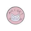 Insignia Metálica de Pareja de Dibujos Animados Japoneses Accesorios Personalizados Calavera Oso Grande Gato Accesorios para Bolsos Insignia de Pintura