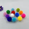 2cm Bolas Coloridas de Lã Bola de Pelúcia Feito à Mão DIY Acessórios de Brincos para Crianças Acessórios de Roupa 20 Peças
