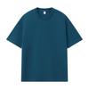 Camiseta de Manga Corta para Hombre de Algodón Puro 250g Talla Us Transfronteriza, Camiseta de Marca Moderna de Color Sólido Holgada, Ropa de Trabajo Unisex, Disponible Impresión de Logo Personalizado