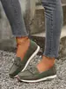 Comércio exterior transfronteiriço tamanho grande slip-on mocassins bico redondo 2026 outono sola grossa planos sapatos casuais moda casual