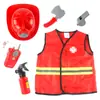 Ropa de Bombero para Niños Casa de Juegos Juguete Cosplay Disfraz de Cosplay Profesional Disfraz de Actuación