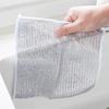 Paño de Cocina Engrosado de Tres Capas con Hilo de Plata, Paño de Limpieza con Hilo de Plata, Paño de Cocina Antigrasa, Estropajo con Hilo de Plata, Paño de Limpieza