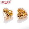 Anillo de Moissanita Color Champagne en Forma de Corazón, Cara de Piedra Suelta, Piedra Preciosa de Color Irregular en Forma de Corazón con Certificado, Accesorios de Joyería al por Mayor