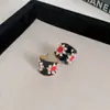 Pendientes Vintage, Pendientes de Flor con Diamantes de Colores y Aguja de Plata, Fabricante de Pendientes de Lujo Ligero Estilo Francés