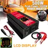 Inversor de onda modificado 500W12V a 220V convertidor solar para coche USB dual/Pantalla LED inteligente