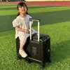 Maleta Infantil de 6 Ruedas Transfronteriza de 20 pulgadas para Equipaje de Mano con Función para Montar, Maleta Pequeña de Carrito con Contraseña, Equipaje de Viaje Personalizado