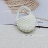 Mini bolso pequeño para teléfono móvil bolso cruzado bolso para auriculares Bluetooth hecho a mano diy ganchillo tejido lana hueco color lindo