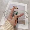 Nuevas Gafas Planas Antiluz Azul para Mujer, Redondas de Alto Valor, para Miopía, Marco Vintage de Moda para Hombre, Celebridad de Internet