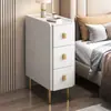 Mesita de Noche Mini de Madera Maciza Moderna Minimalista 20cm Gabinete de Almacenamiento Pequeño Gabinete de Almacenamiento Armario Estrecho Ultra Gabinete de Noche