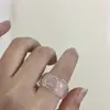 Anillo Cuadrado de Resina con Incrustaciones de Diamantes Gradiente Princesa de Piedras Preciosas Anillo Colorido Infantil Personalizable