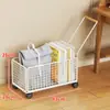 Estante para Mochilas Debajo de la Mesa del Aula Almacenamiento Móvil de Libros Asa Simple Estante para Guardar Bolsas Acabado de Artículos Domésticos