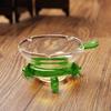 Colador de té con cabeza de dragón de tres patas, Separador de té de malla de vidrio transparente resistente al calor, Accesorio creativo de filtro para hojas de té