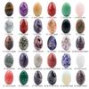 882-Ovo em Forma de 30mm Cristal Jade Ovo Pequeno Mineração Ovo de Pássaro Pedra Páscoa Colorido