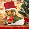 Calcetín Navideño Grande 2026 Bolsa de Regalo Decoraciones para Niñas Colgante Navidad de Niños Guardería Calcetín de Dulces