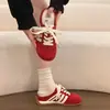 Zapatillas de entrenamiento alemanas, medias zapatillas de punta cerrada, para mujer, para usar al aire libre, novedad de verano, artículo popular, casual, versátil, ligeras, sin cordones, zapatillas de plataforma para personas perezosas