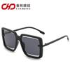 Armazón Armazón Completo Personalidad Fuerte Retro Negro Protección Cara Grande Color Figura Europeo y Americano Gafas de Sol 2826