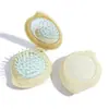 Espelho Mini Portátil Pente Integrado Espelho Cosmético Pequeno de Menina Pente com Cápsula de Ar Pente de Massagem Capilar Pente de Desenho com Almofada de Ar