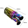 Ventas Directas de Fábrica coche universal sección trasera color tambor recto tubo de escape modificado sonido de coche deportivo tambor de acero inoxidable