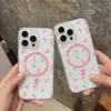 Funda de Teléfono Azul con Lazo para Pantalla Completa Adecuada para Apple 18 Promax Magnética Mate iPhone 16/15 Agujero Grande 14