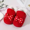 Directo del fabricante: Zapatos de algodón para bebé de 0 a 12 meses, zapatos de invierno con suela blanda para antes de caminar para niños y niñas, zapatos para bebé de 100 días transfronterizos