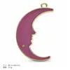 Accesorios de colgantes para joyería DIY de aleación morada transfronteriza con aceite vertido, adecuados para colgantes de mochilas hechas a mano, llaveros y cadenas de teléfono