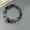 Novo Bracelete de Contas Rachadas de Gelo Estilo Chinês para Homens, Modelo Tendência 2026 com Toque de Luxo, Bracelete de Laço para Corrida para Mulheres, Bracelete de Nicho