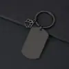 Llavero de Pata de Perro Hueca Transfronterizo Metal Forma de Corazón Impresión Láser Color Material en Blanco Regalo de Vacaciones Llavero Grabado