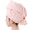 Gorro secador de pelo de felpa de coral engrosado para mujer, toalla para la cabeza absorbente y de secado rápido, gorro de baño, no necesita secador, suave y amigable con la piel para uso en casa