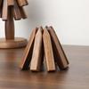 Tapete de isolamento térmico de madeira maciça de nogueira preta Decoração da mesa de jantar Uma árvore de Anti-escaldamento Tapete de isolamento térmico Creative Folding Tapete de isolamento térmico
