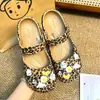 Zapatos de ballet con estampado de lunares estilo Ins, leopardo KT, accesorios para DIY, dijes de zapatos de moda y versátiles, hebillas decorativas para zapatos con agujeros