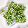 4-10mm ABS Agujero Recto Perlas de Imitación Redondas Hecho a Mano DIY Pulsera Collar Materiales para Ensartar Accesorios de Ropa Accesorios