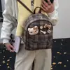 Decoración para Mochila Fengzi Mochila Escolar Bolso de Doble Hombro Estilo Ligero Niña de Academia Dibujos Animados Gran Capacidad Nuevo Estilo Inglés 2026