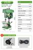 Taladro de Banco de Alta Potencia Multifuncional de Grado Industrial para Trabajo Pesado Perforación, Fresado y Roscado Máquina Perforadora de Alta Precisión para Hogar Pequeño
