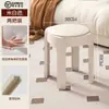Taburete Bajo Tapizado Espiral para el Hogar, Resistente y Duradero, Apilable, Taburete Pequeño para Mesa de Centro de Sala de Estar, Cómodo para Sentarse Largamente, Taburete Bajo para Niños