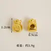 Suministrado directamente por el fabricante: Accesorios para Joyería DIY de Oro Arena Vietnamita, Tetera de Trébol de Cuatro Hojas, Conejo Lindo Personalizado, Venta al por Mayor de Joyería Pequeña de Yiwu